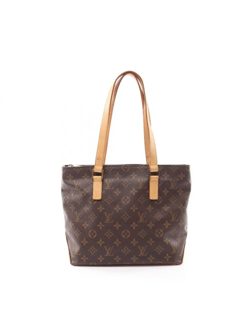Louis Vuitton Shoulder Bag Cabas Piano Canvas Leather